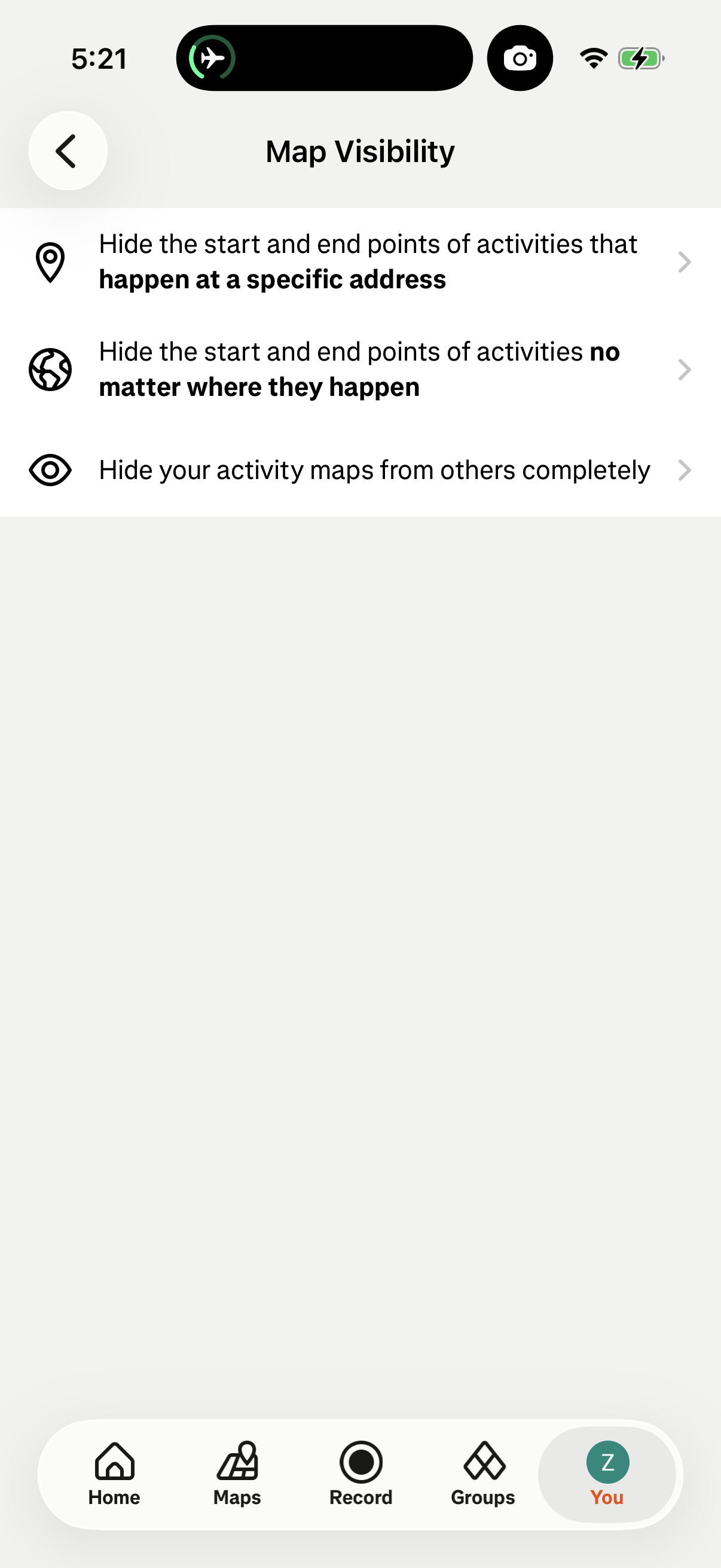 Strava app screenshot 5