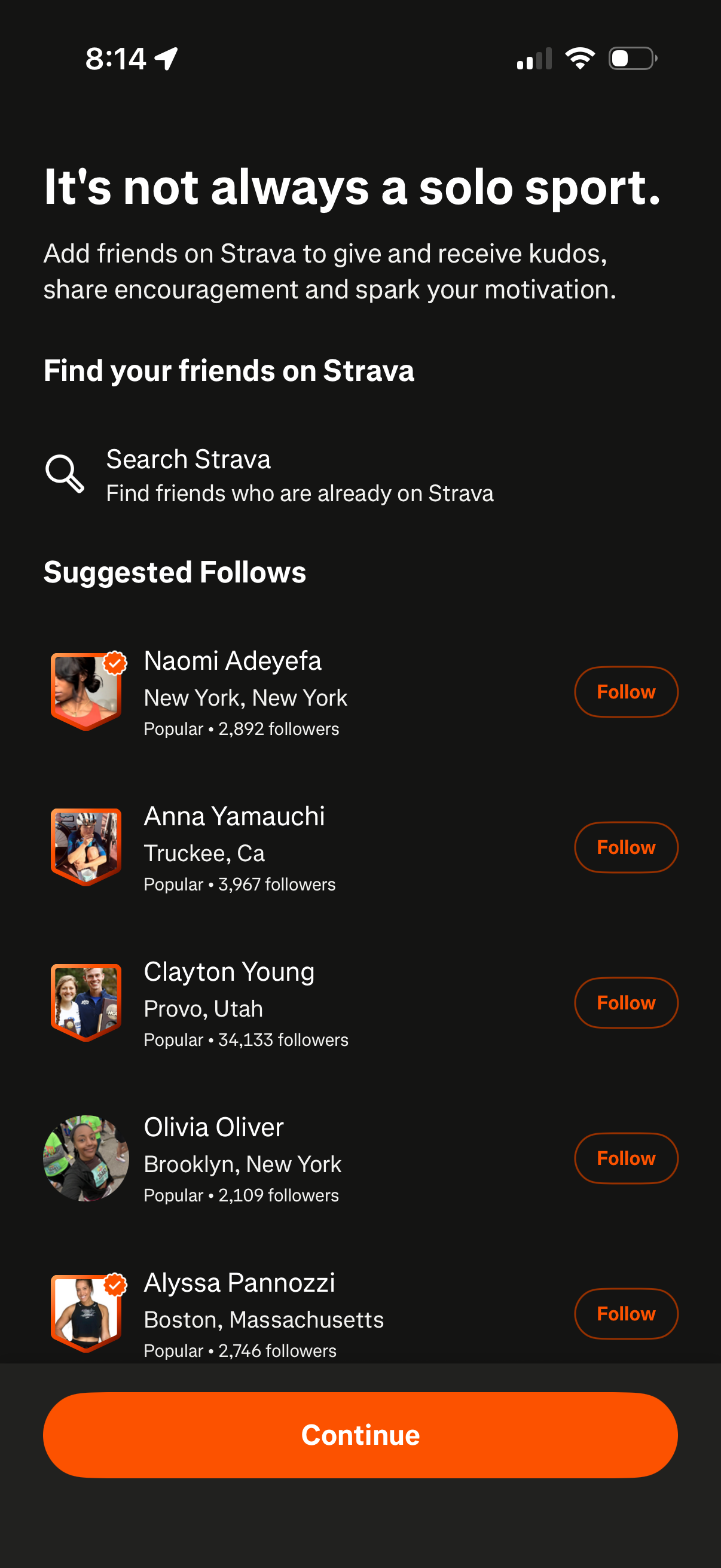 strava app screenshot 3