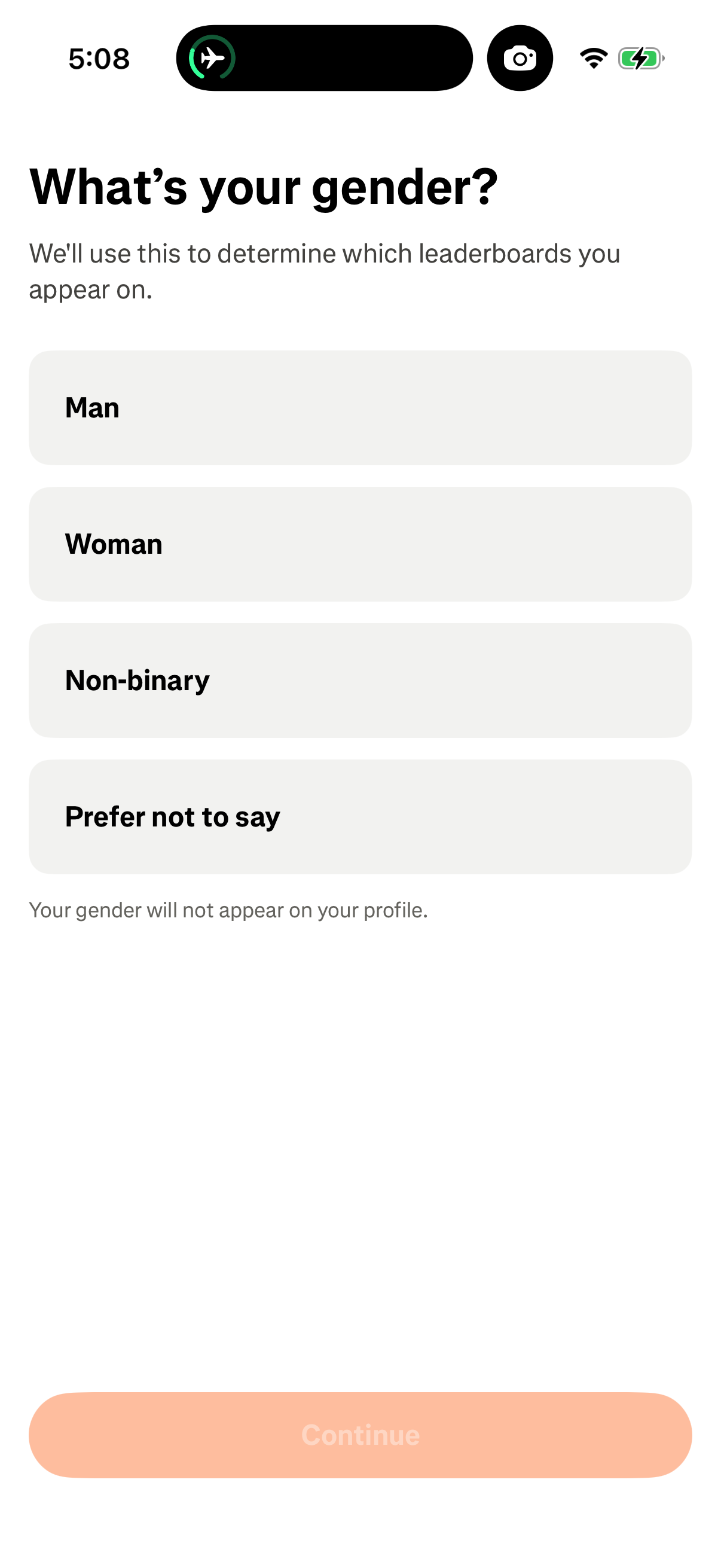 Step 3 of Strava Onboarding