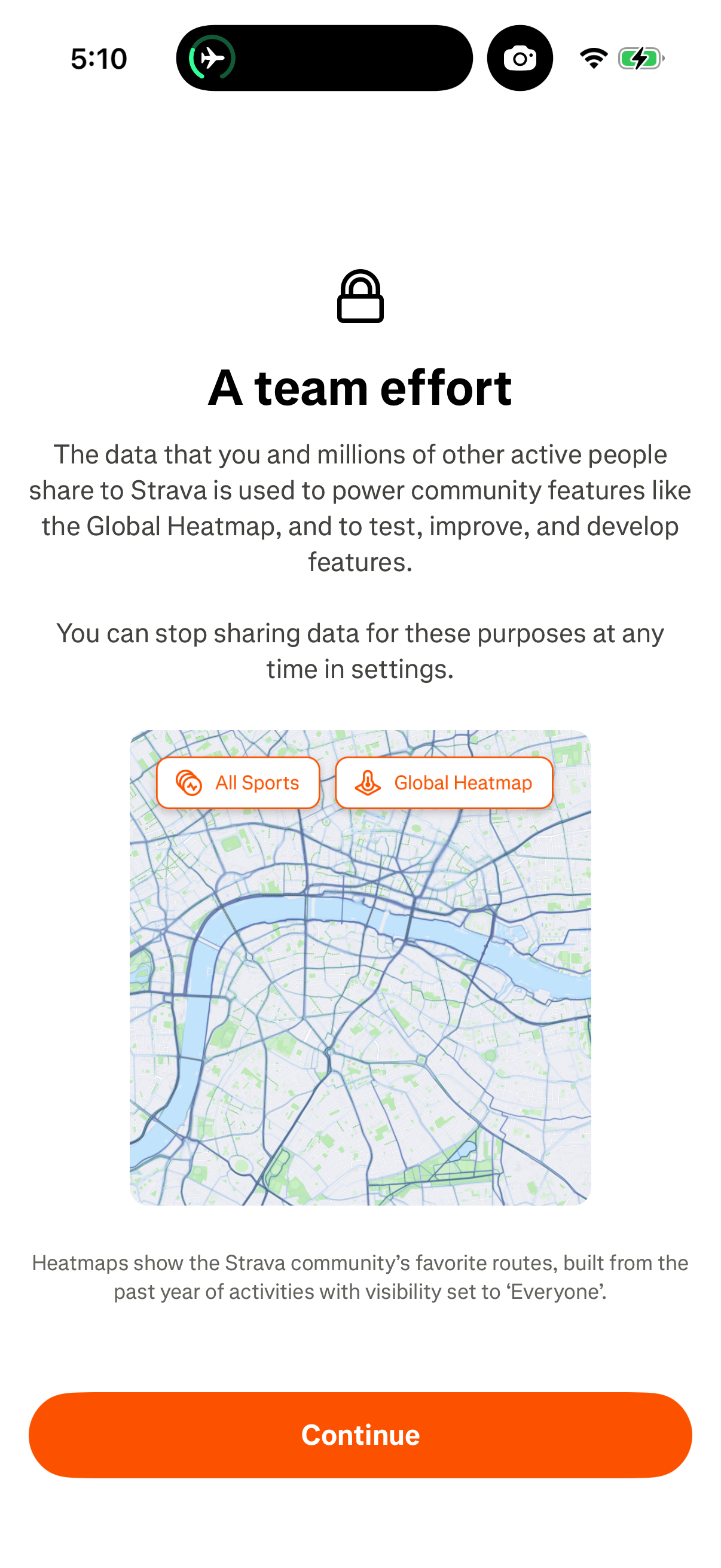Step 1 of Strava Onboarding Paywall