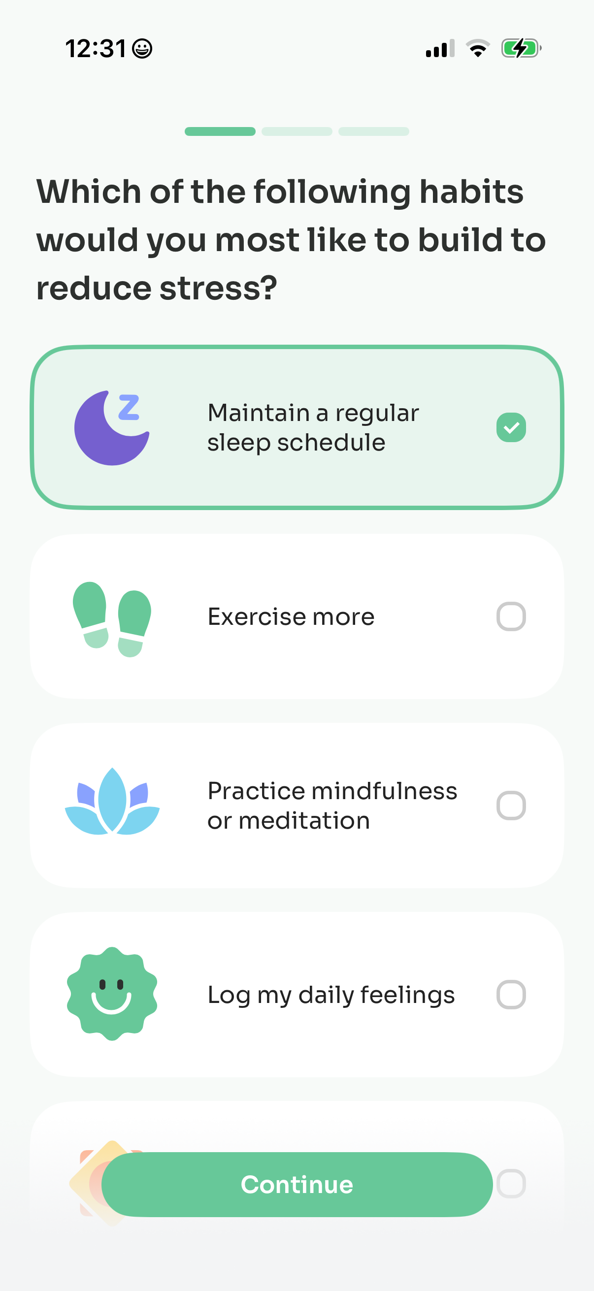 stresswatch screen