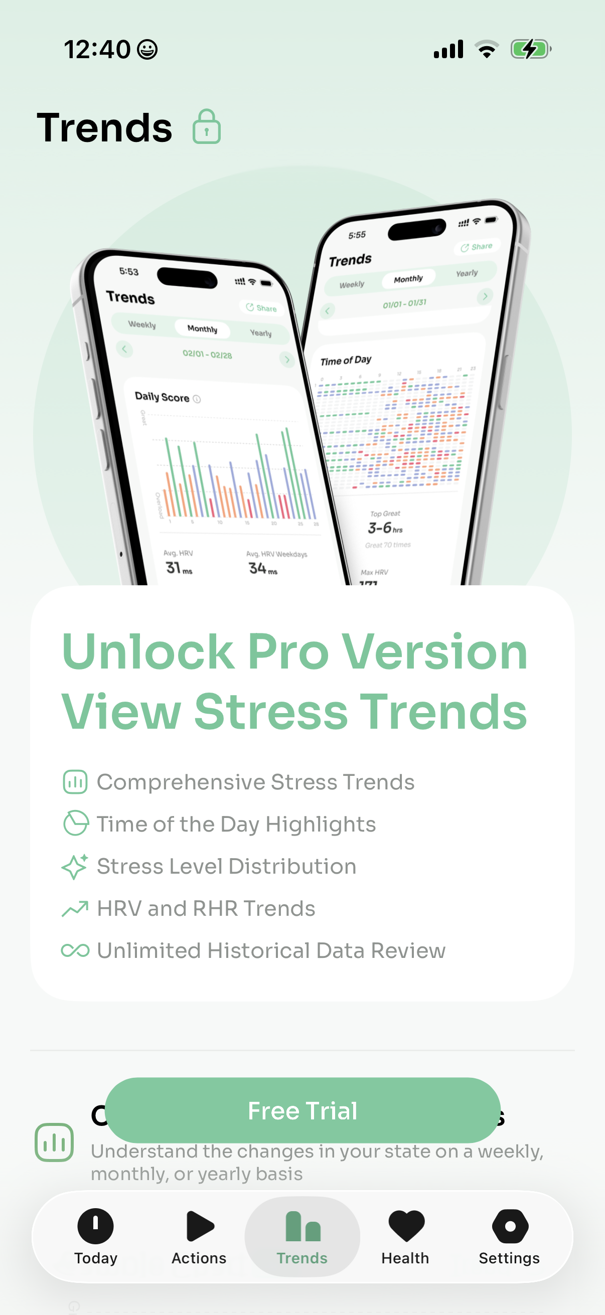 Stresswatch app screenshot 3