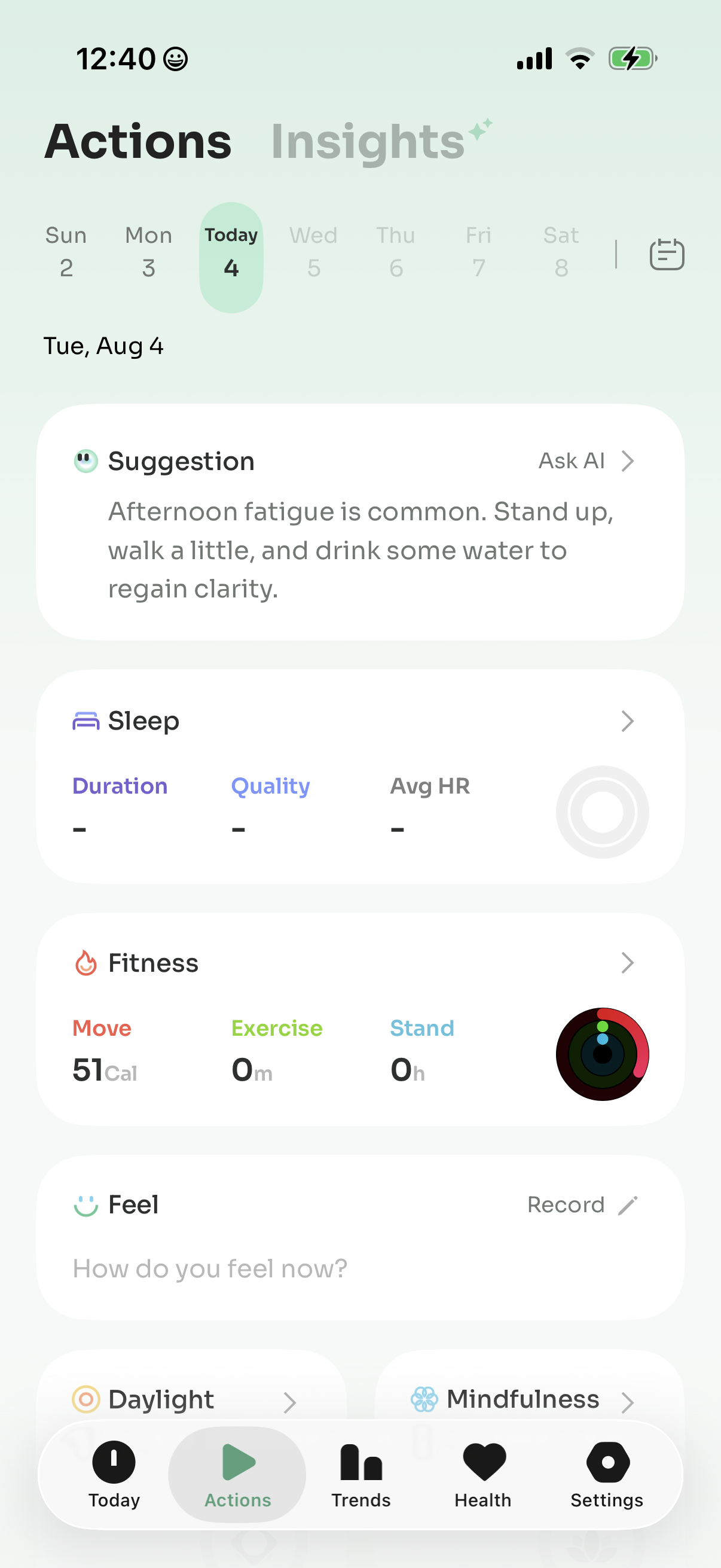 stresswatch screen