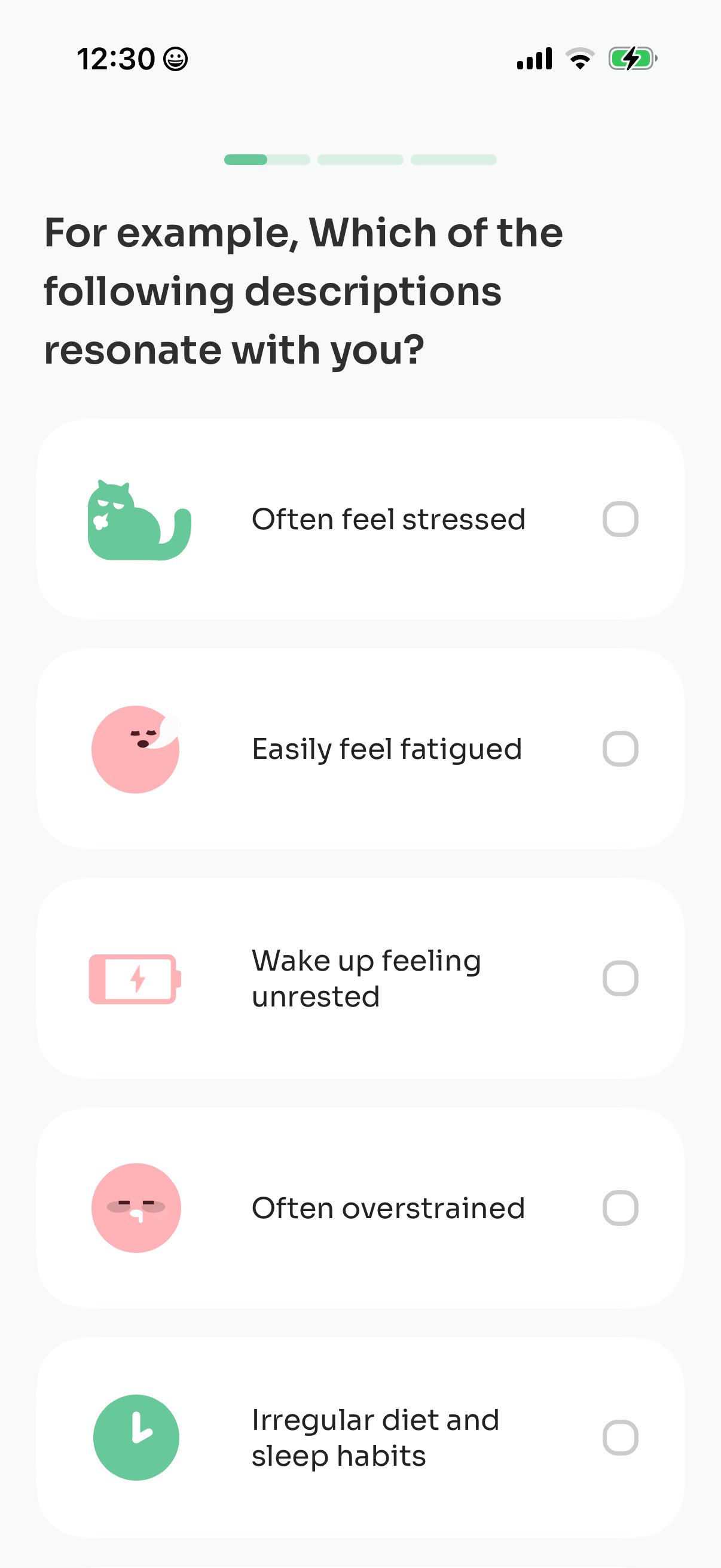 Step 3 of Stresswatch Onboarding