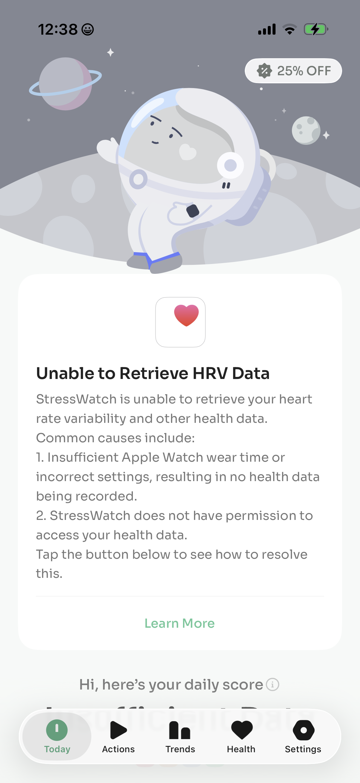 stresswatch screen