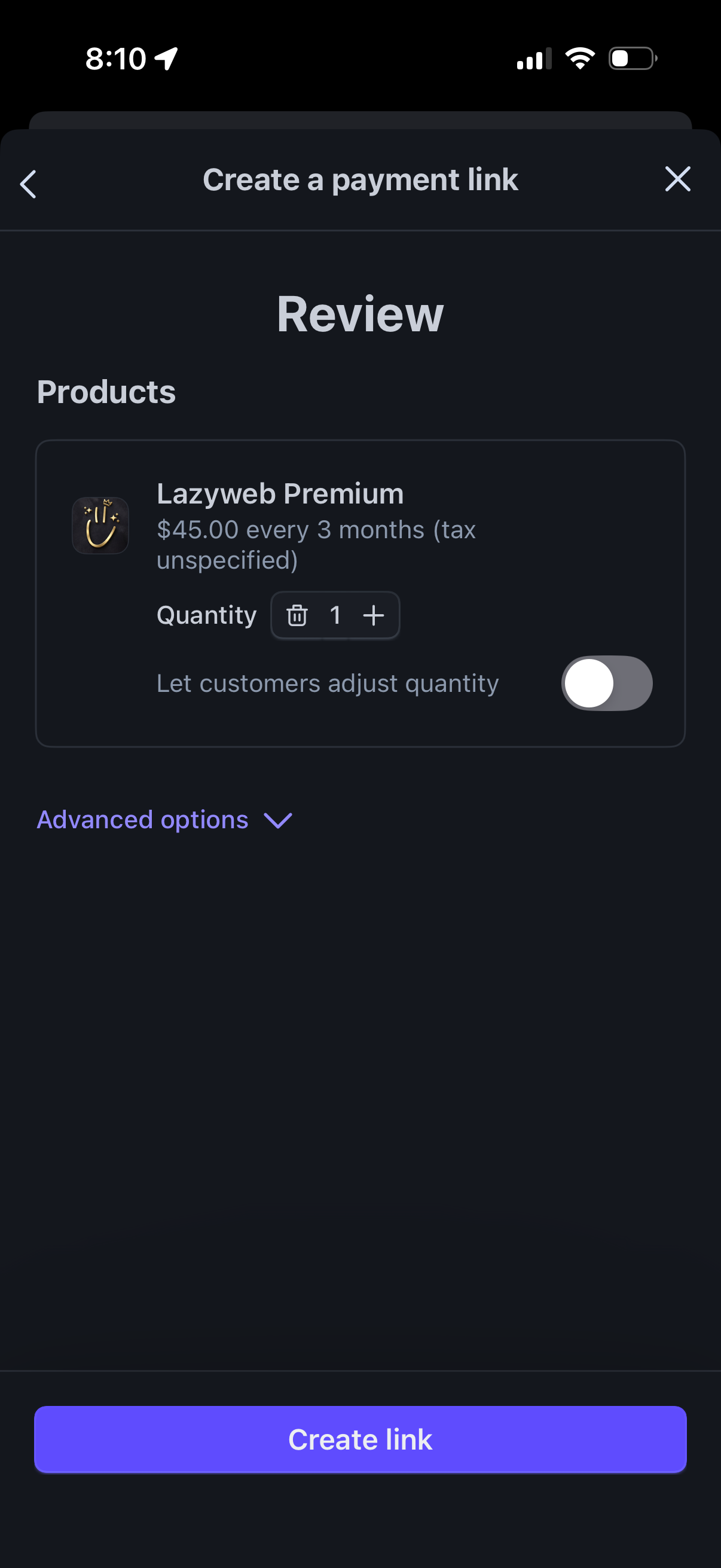 stripe-dashboard app screenshot 19