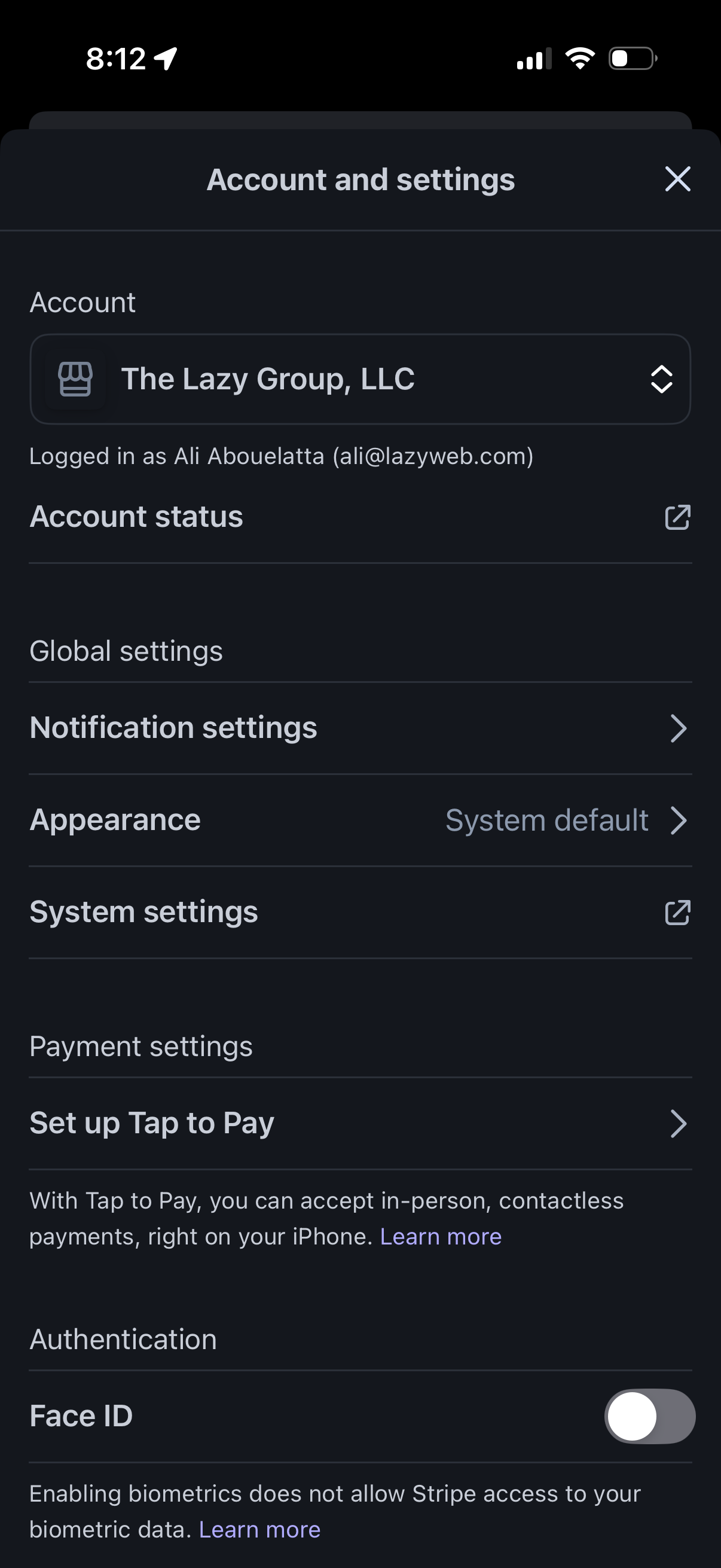 stripe-dashboard screen