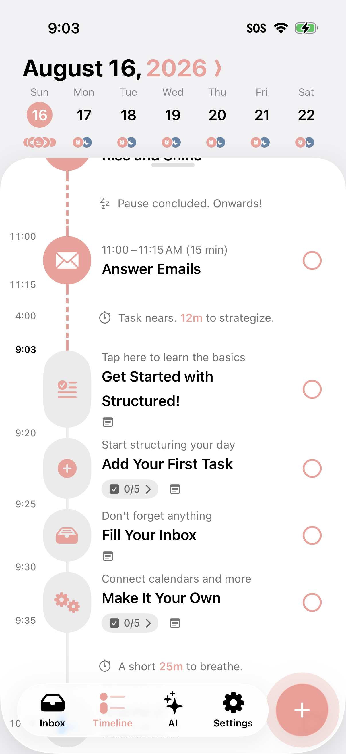 Structured Daily Planner app screenshot 4