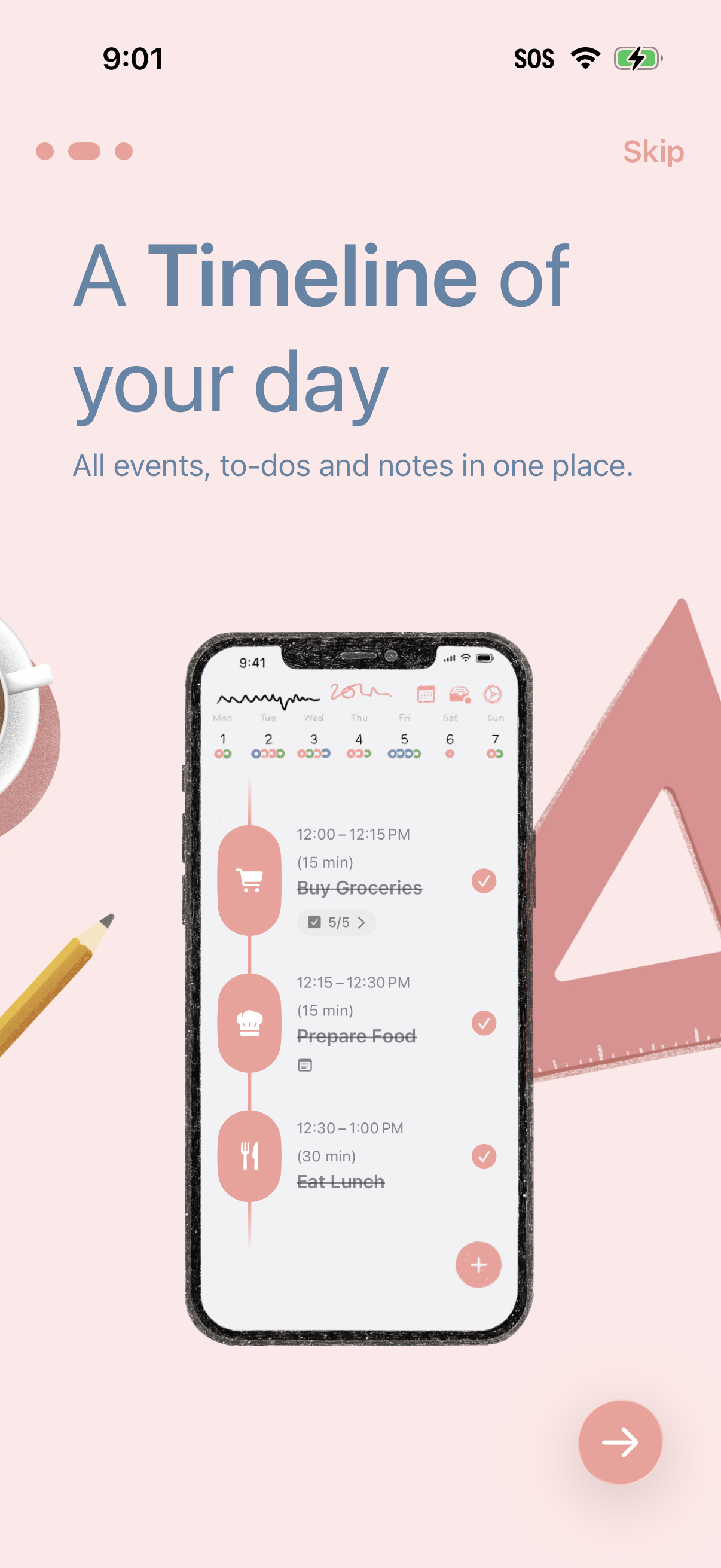 Step 2 of Structured Daily Planner Onboarding