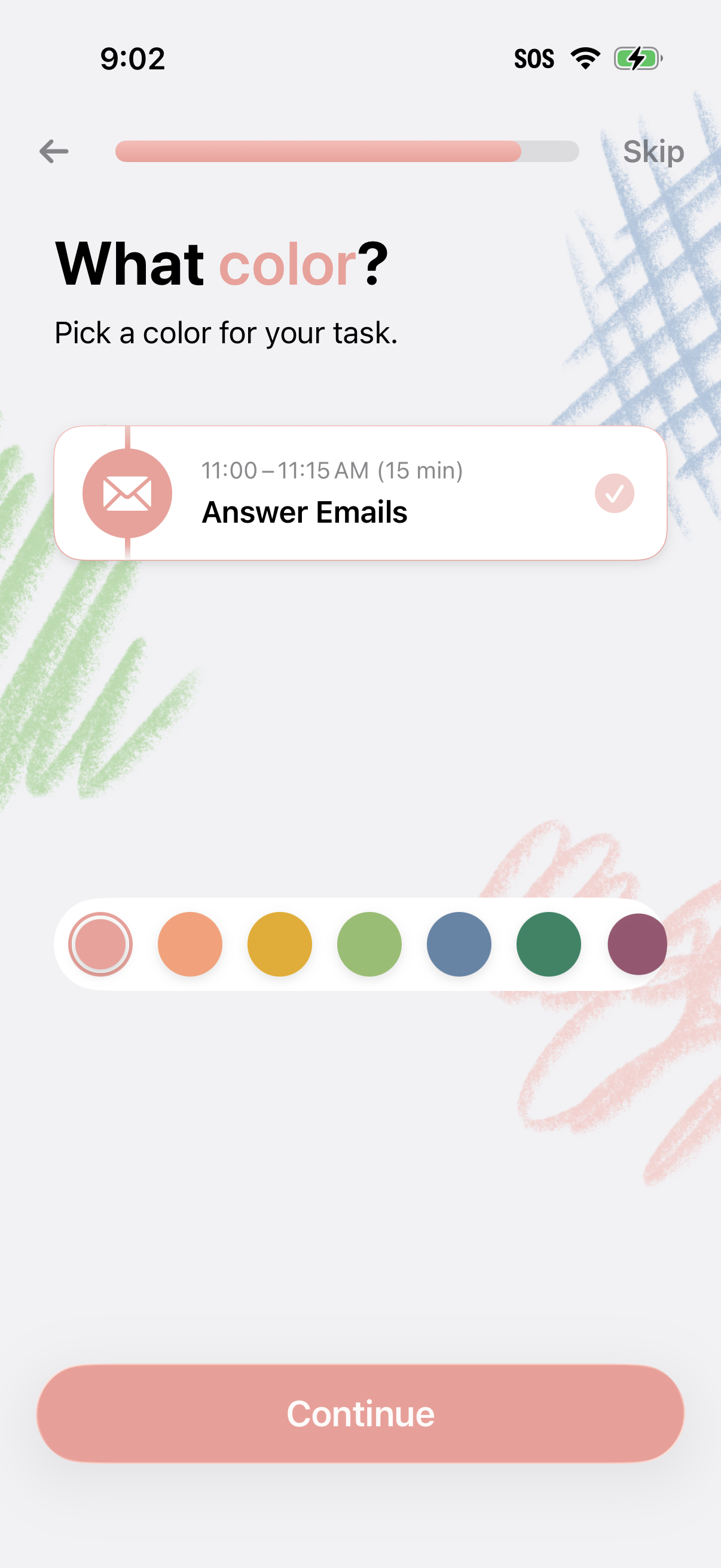 structured-daily-planner screen