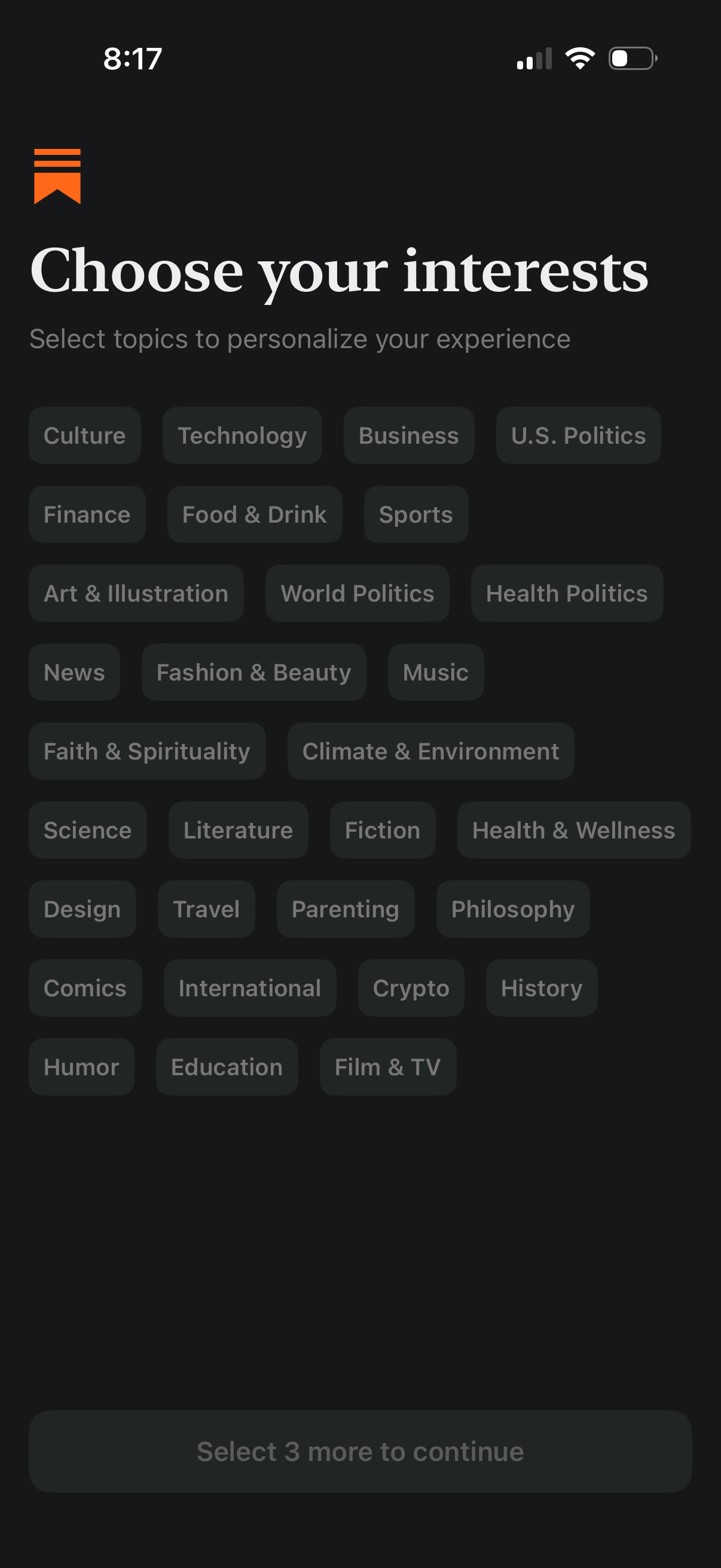 substack app screenshot 3