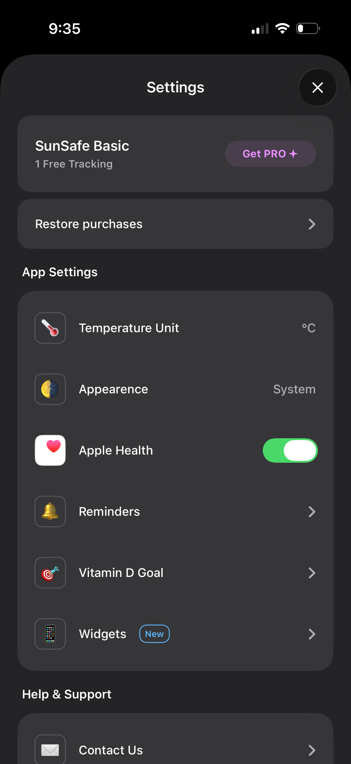 sunsafe app screenshot 1