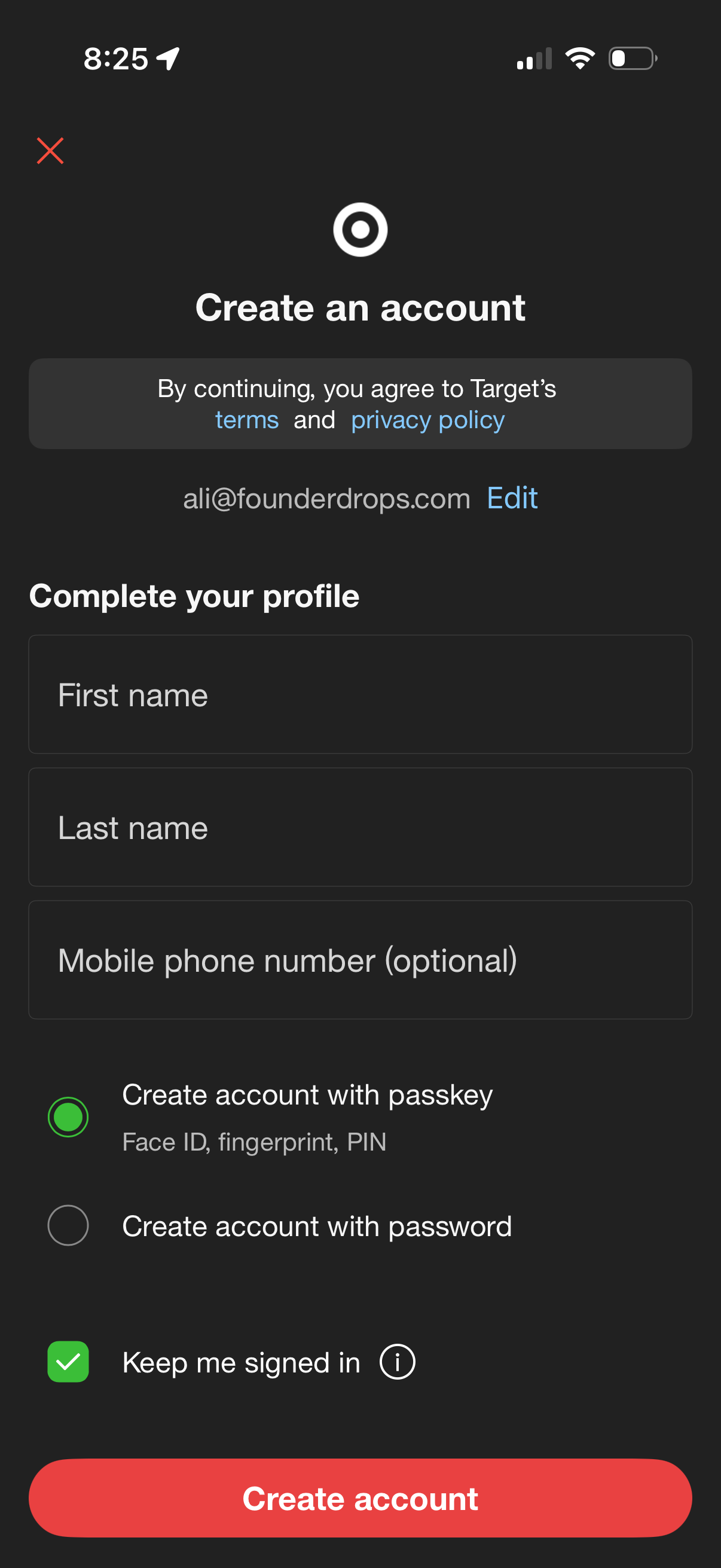 target app screenshot 5