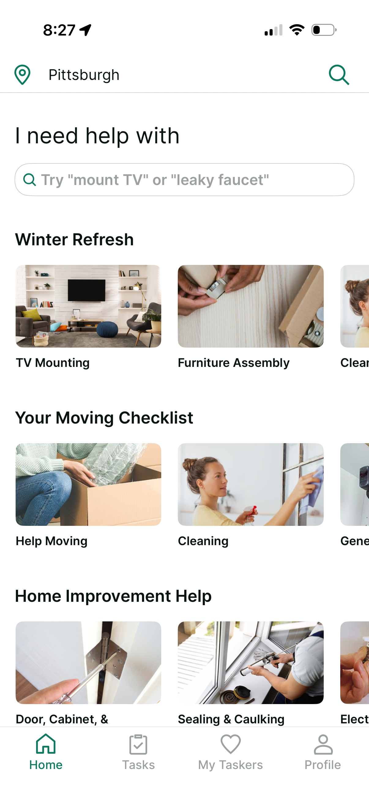 taskrabbit app screenshot 1