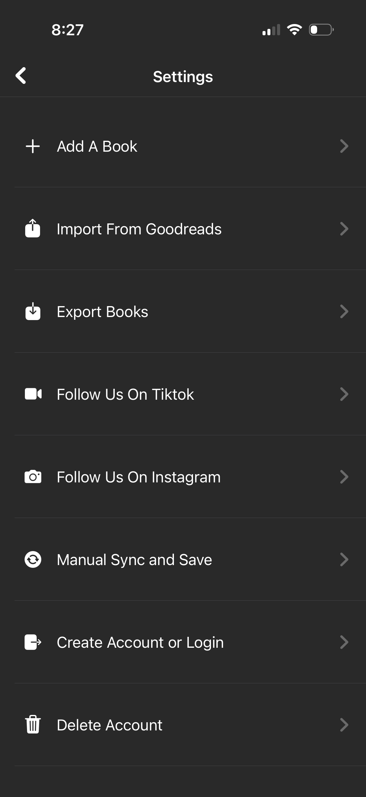 tbr app screenshot 3