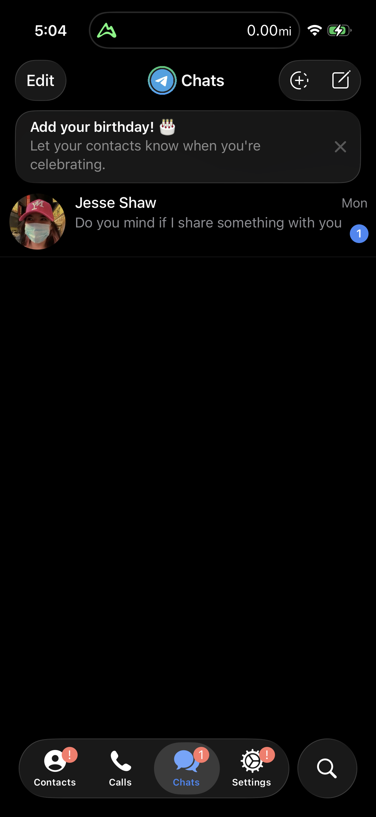 Step 1 of telegram Main_tabs