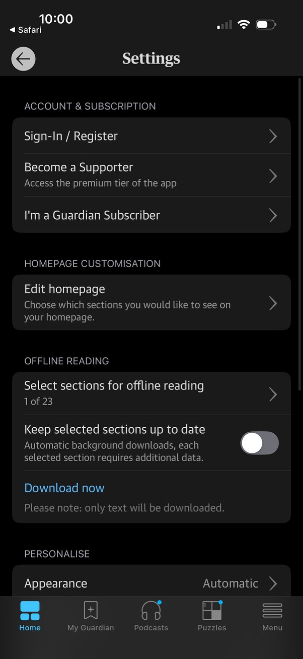 the-gaurdian app screenshot 7