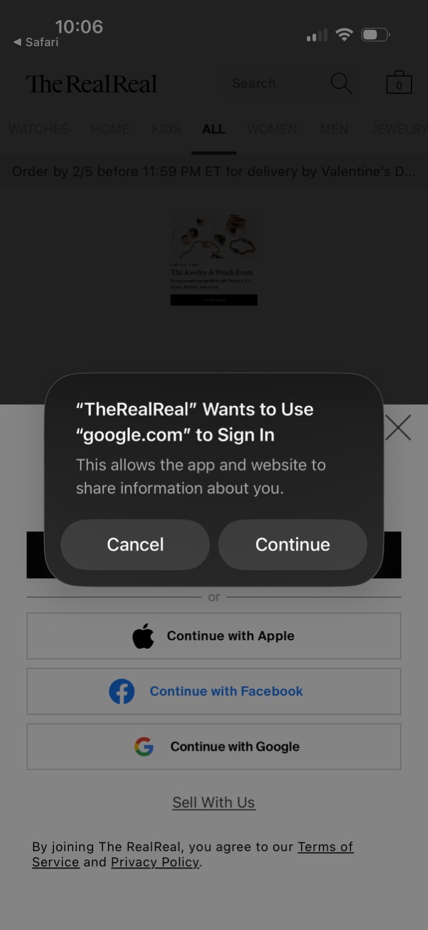 the-realreal app screenshot 4