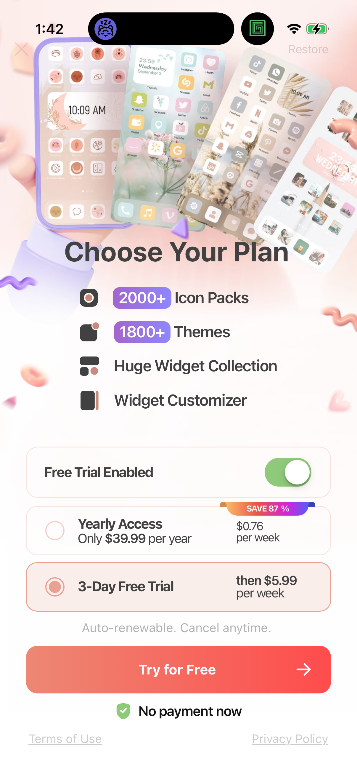 themify Paywall