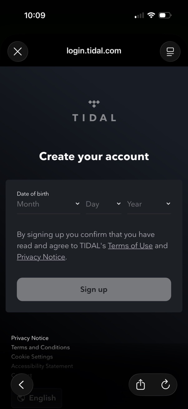 tidal app screenshot 2