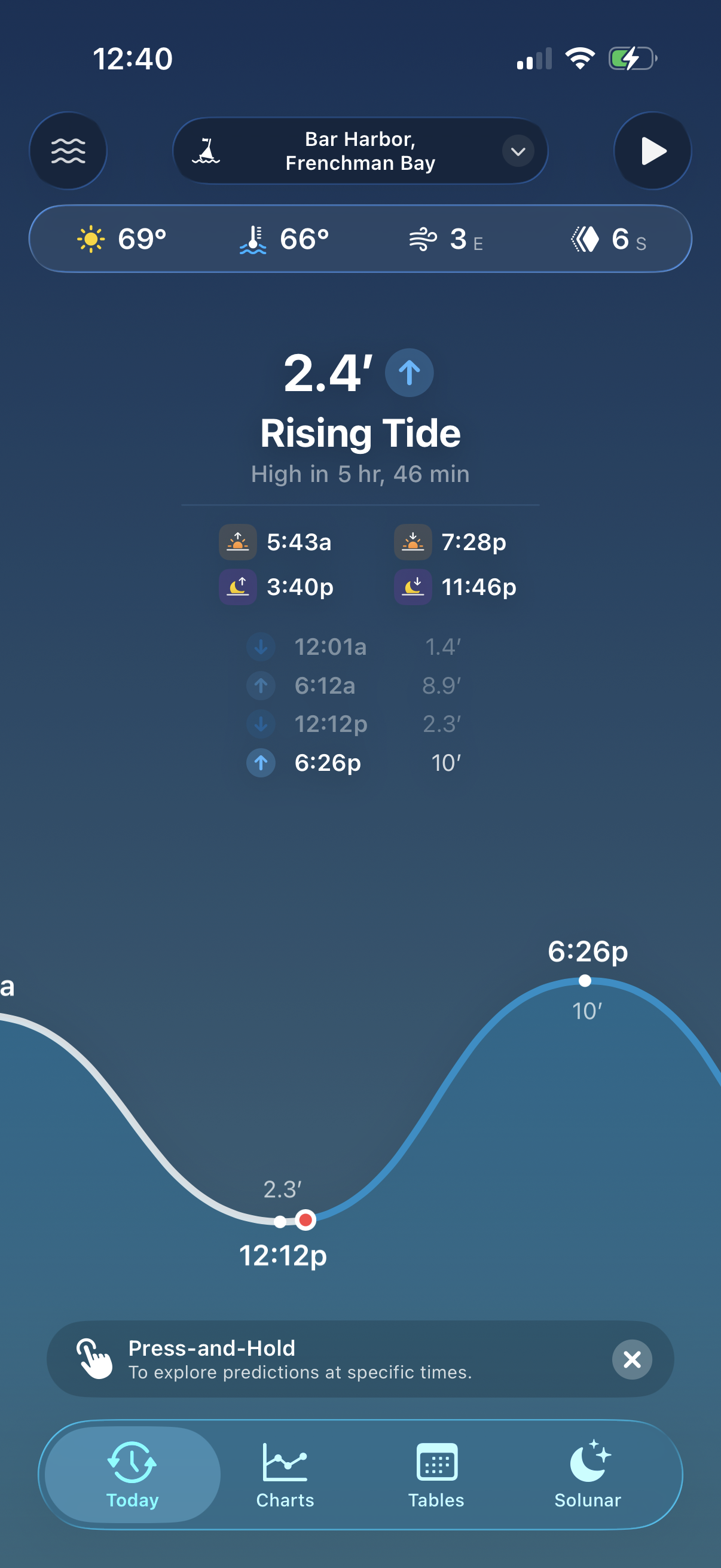 Tide Guide app screenshot 3