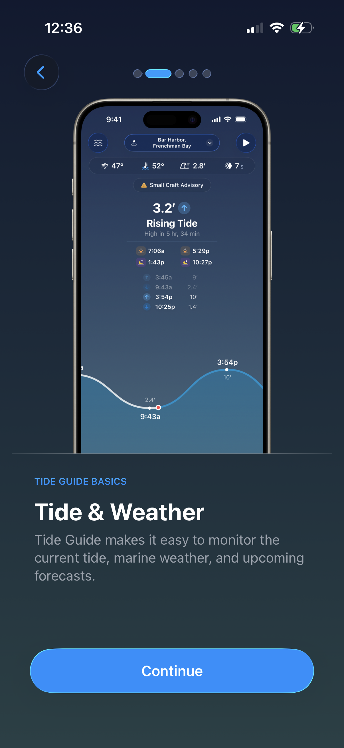 Step 2 of Tide Guide Onboarding