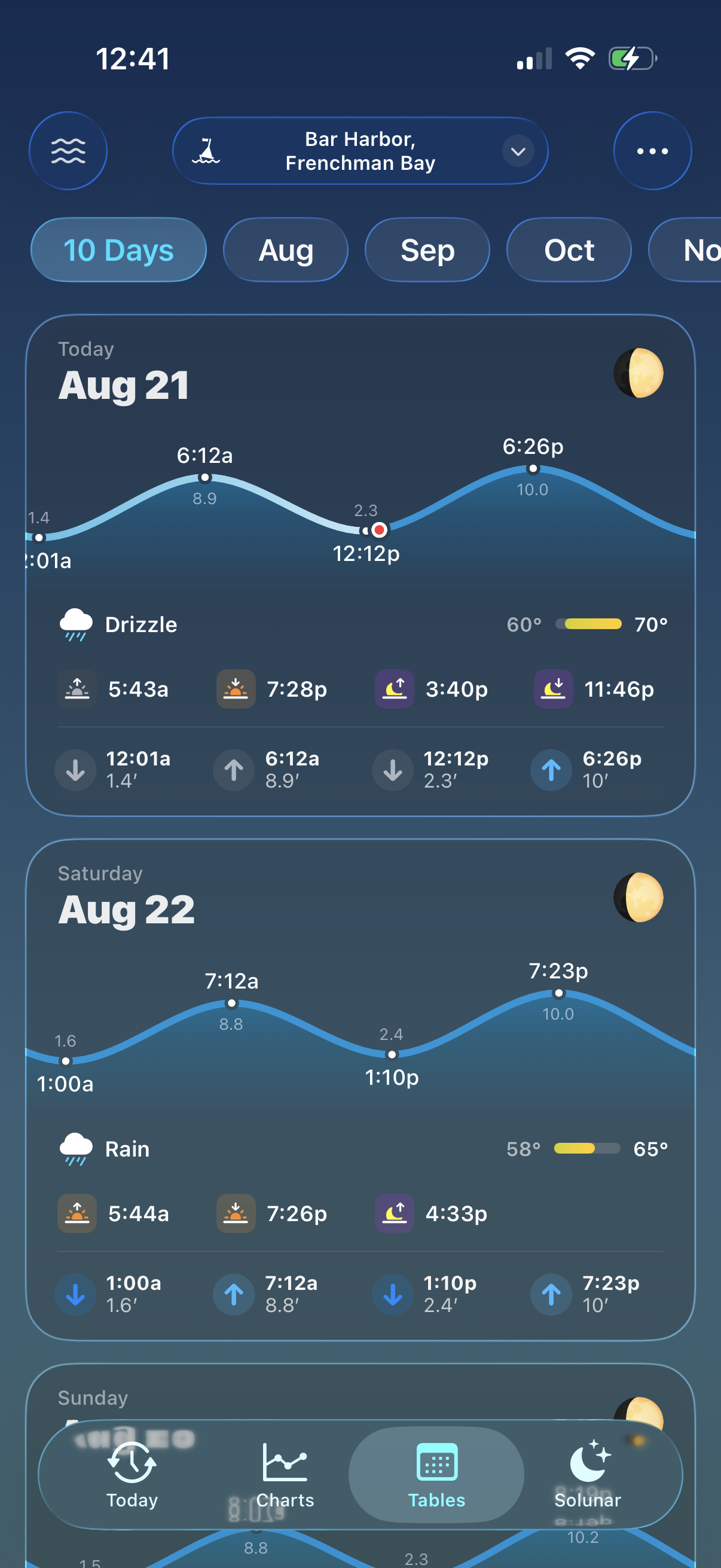 Tide Guide app screenshot 5
