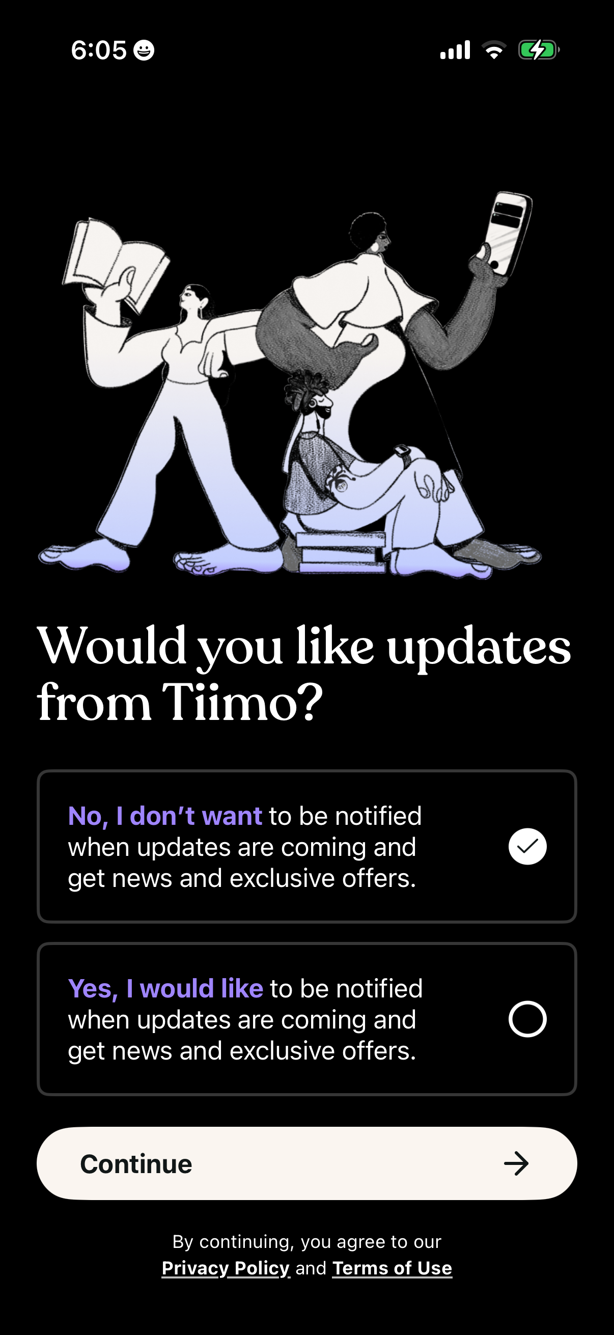 Step 2 of Tiimo Onboarding