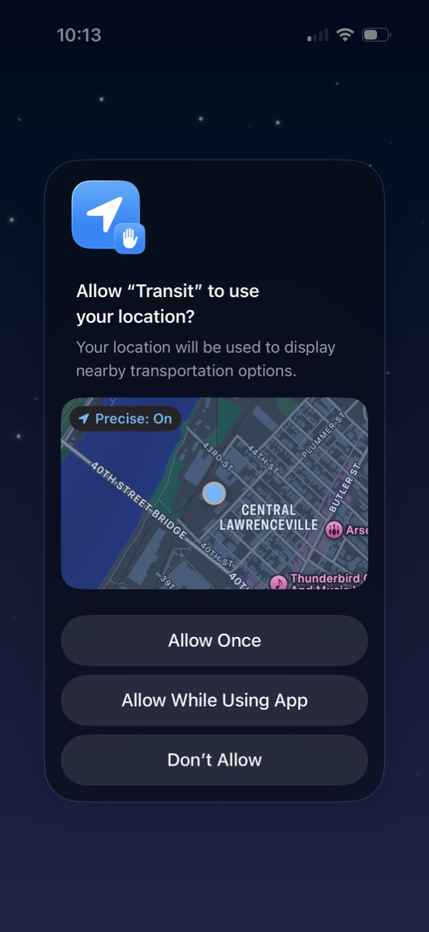 transit app screenshot 7