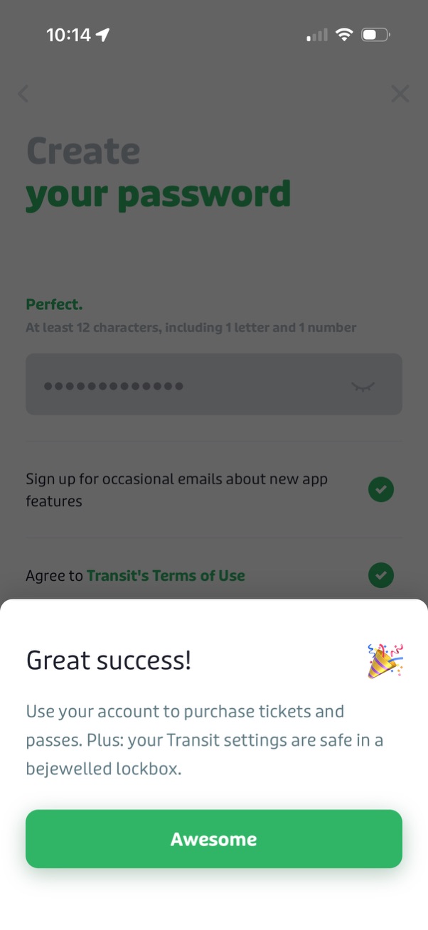 transit app screenshot 1