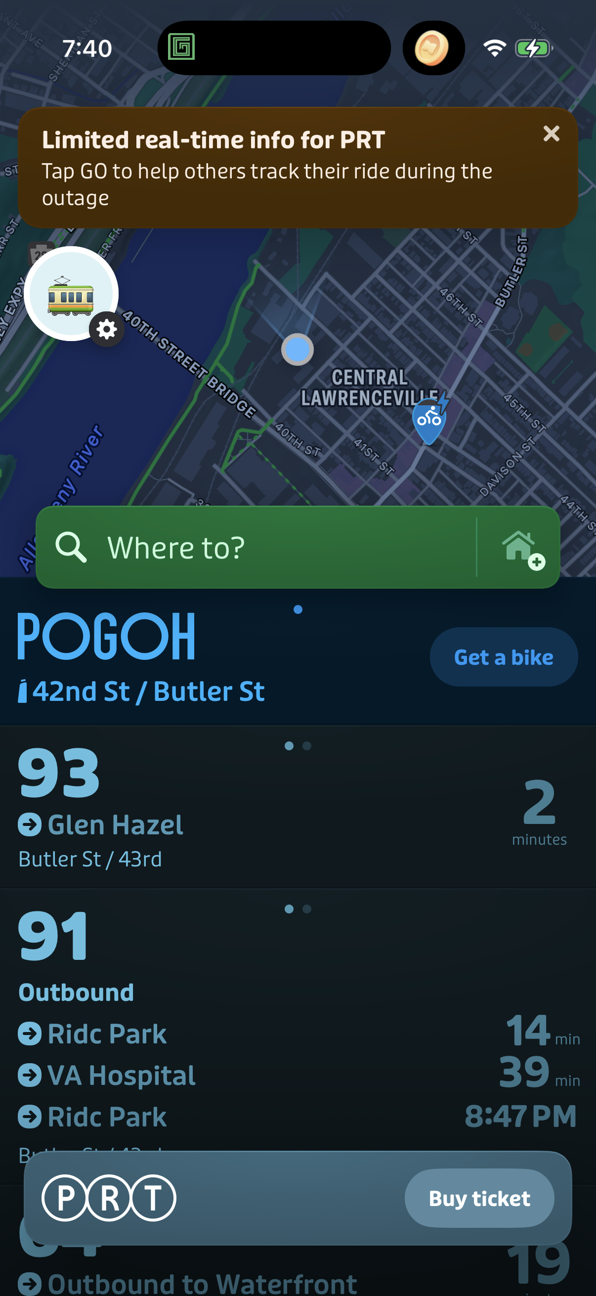 Step 4 of transit Location Permission