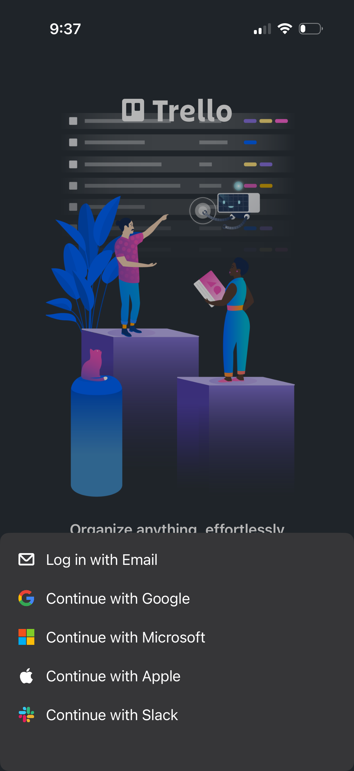 trello log in with google