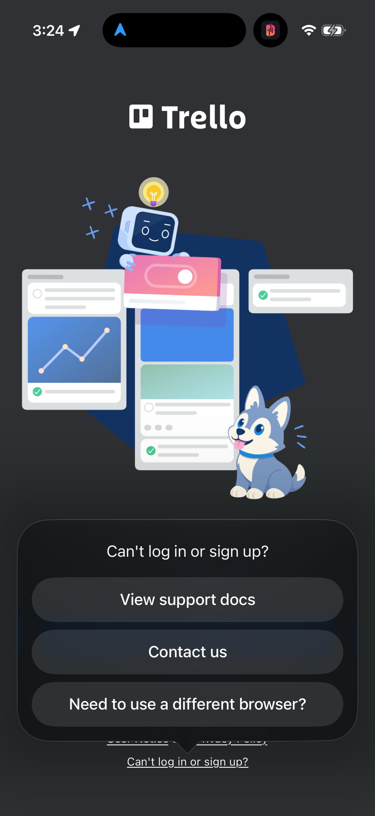 Step 1 of trello Main_tabs