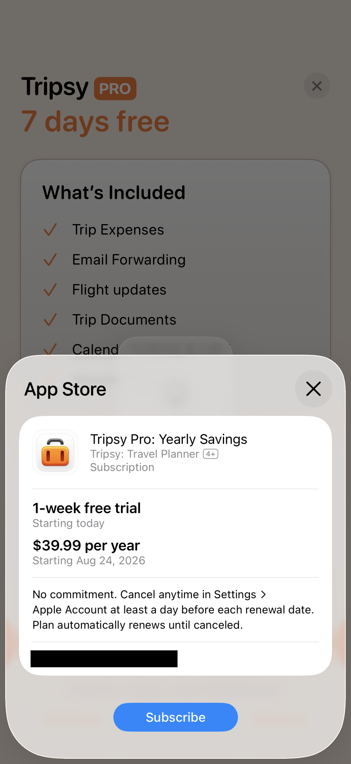 Step 3 of Tripsy Onboarding