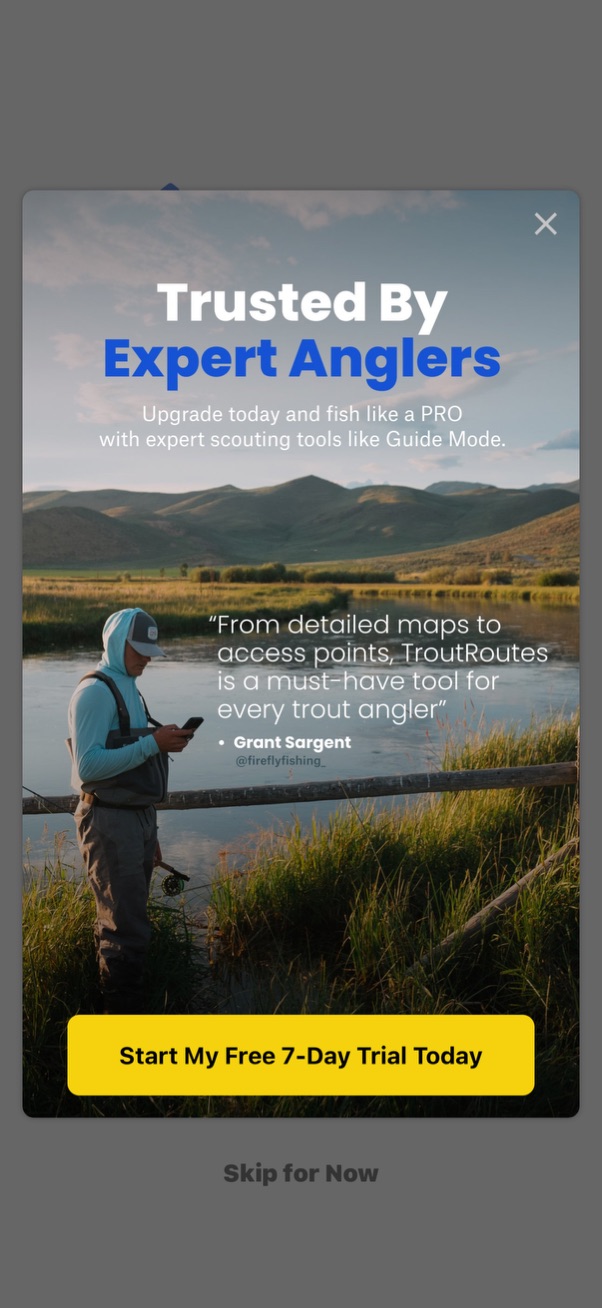 troutroutes app screenshot 9