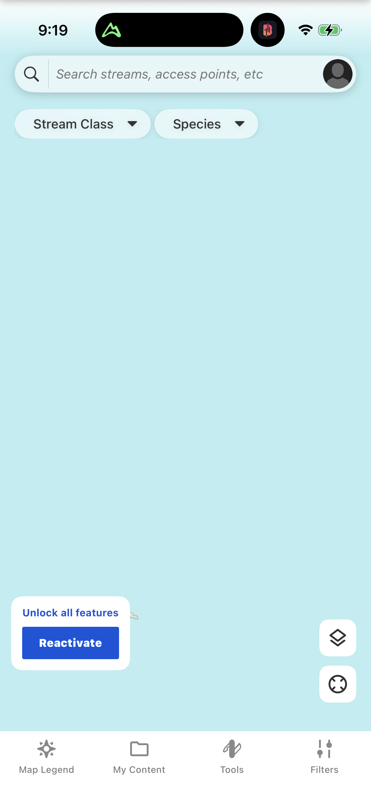Step 1 of troutroutes Main_tabs