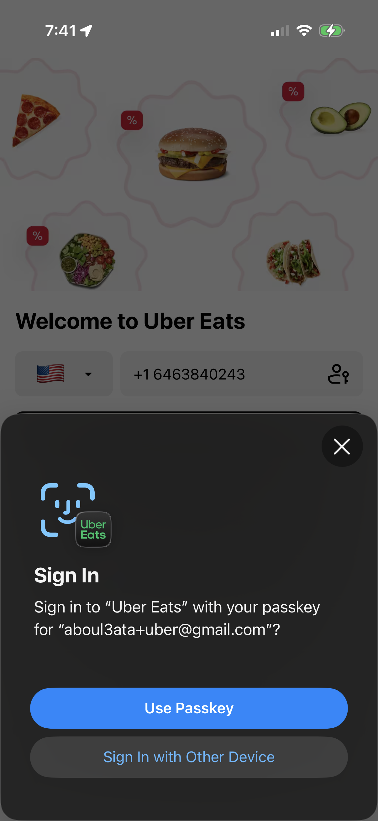 uber-eats app screenshot 1