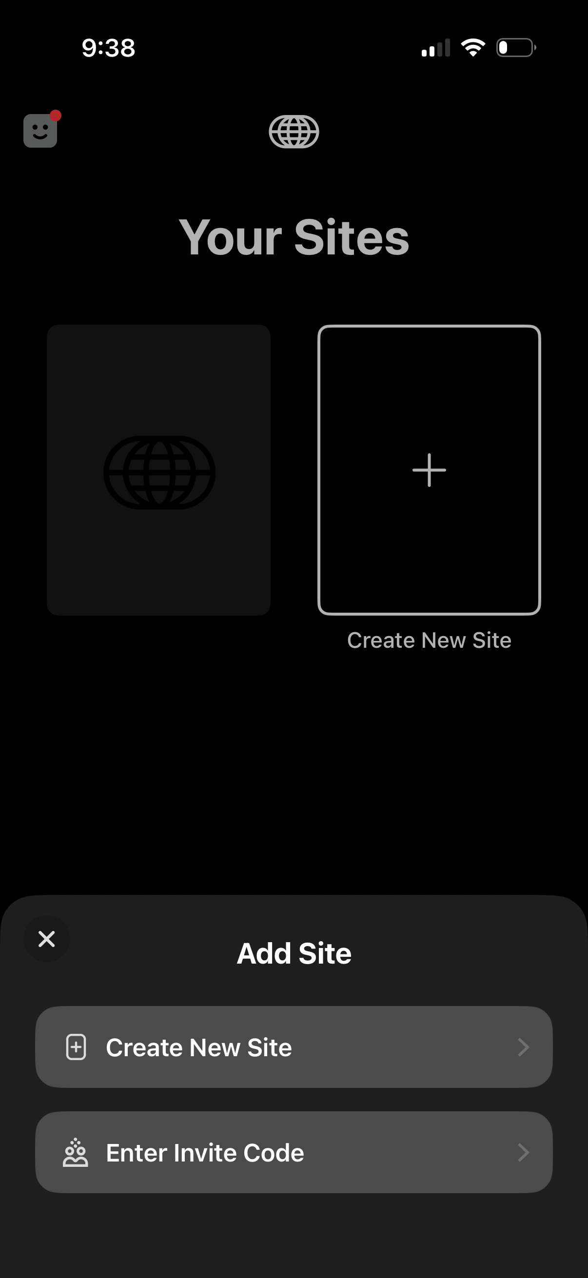 universe create new site