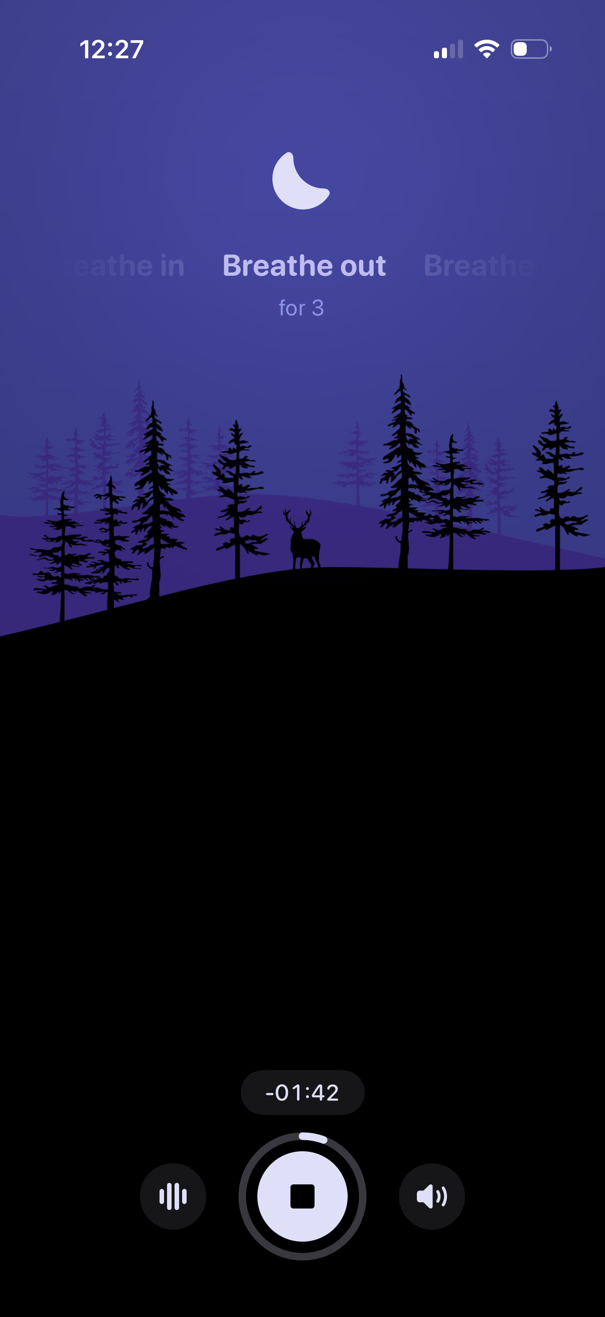 unwind run breathing session