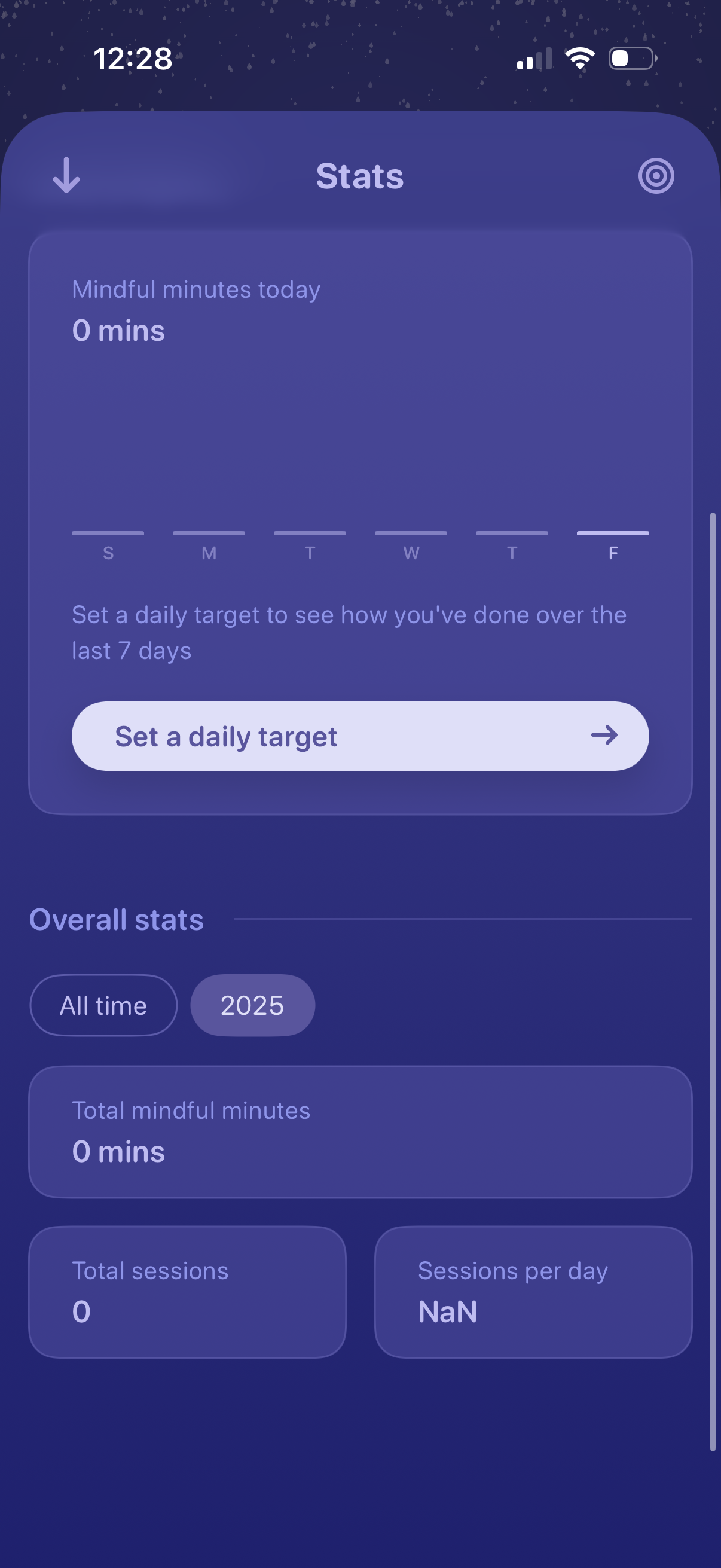 unwind set daily target