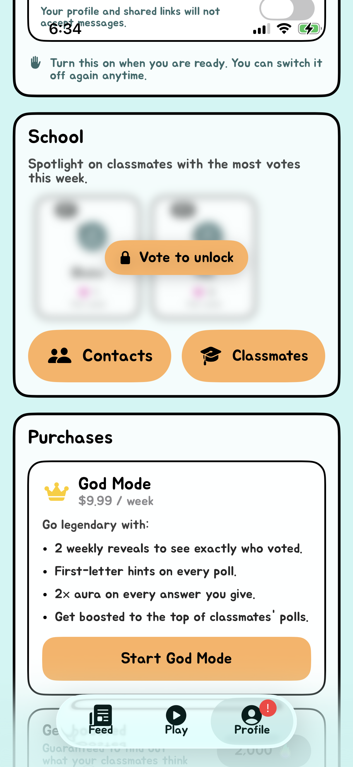 Step 1 of Valid Settings Paywall