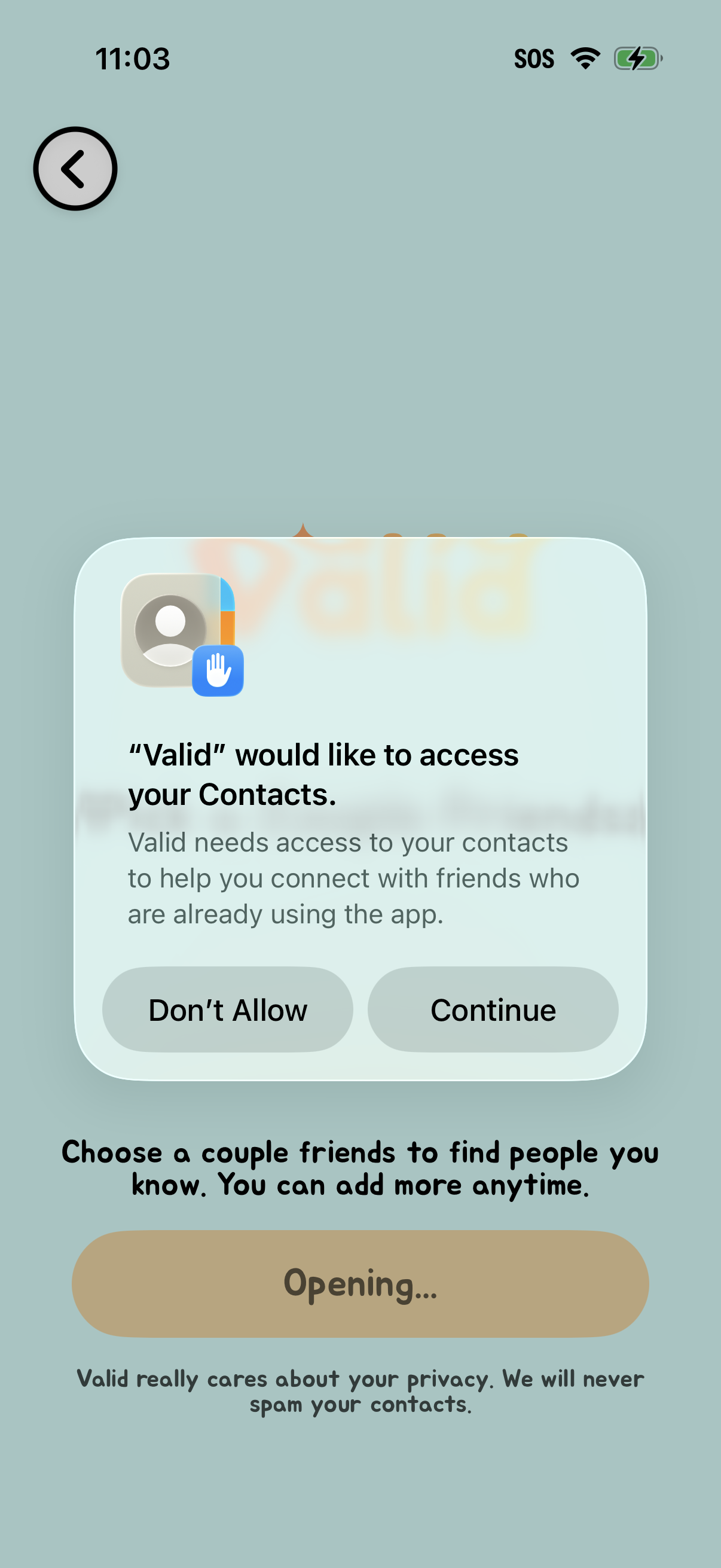 Step 3 of Valid Onboarding