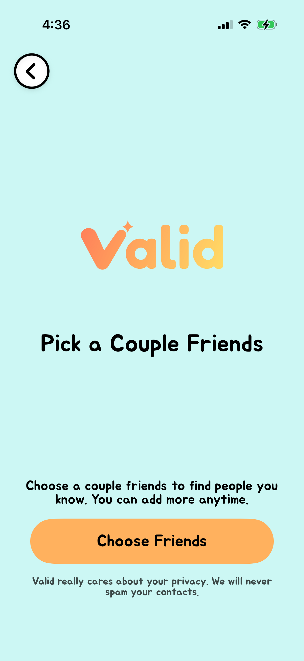 Step 2 of Valid Onboarding