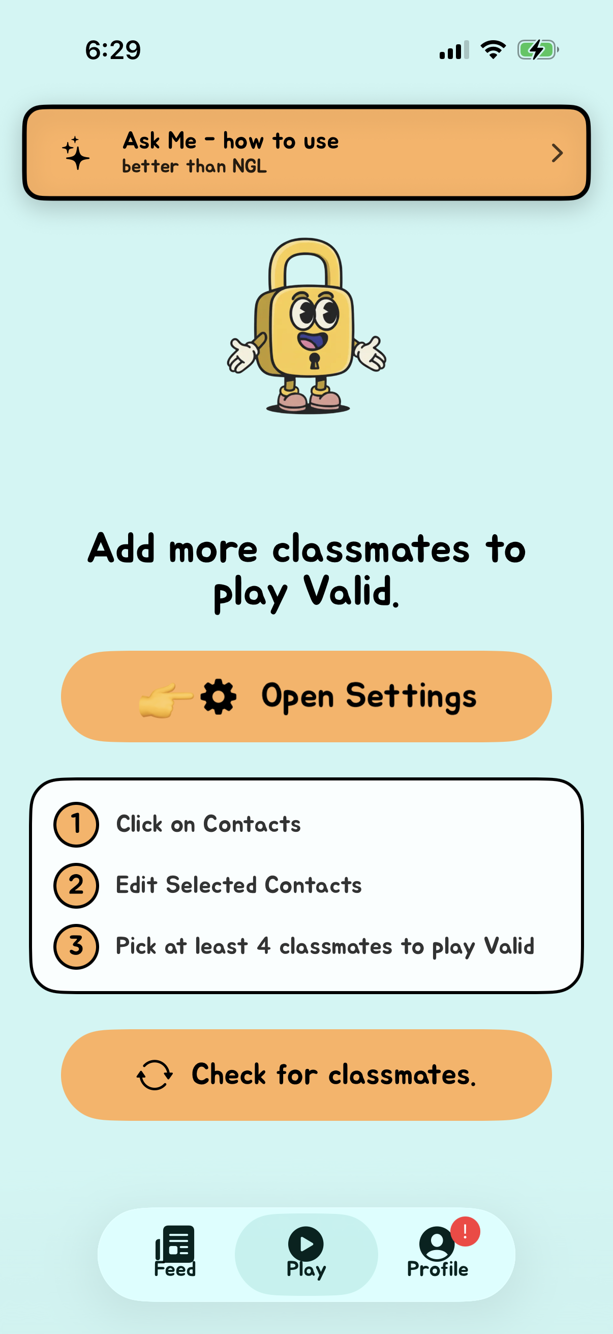 valid screen