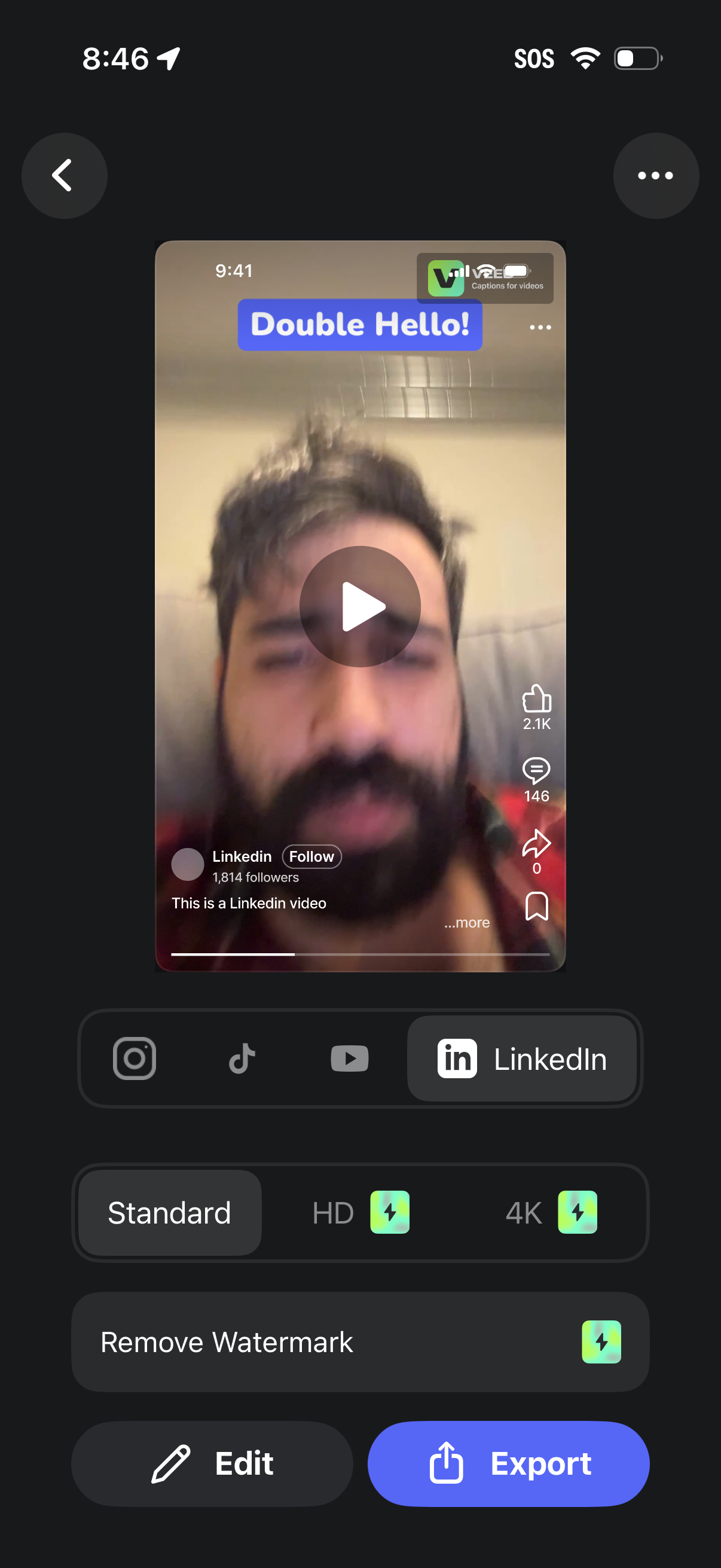 veed app screenshot 1