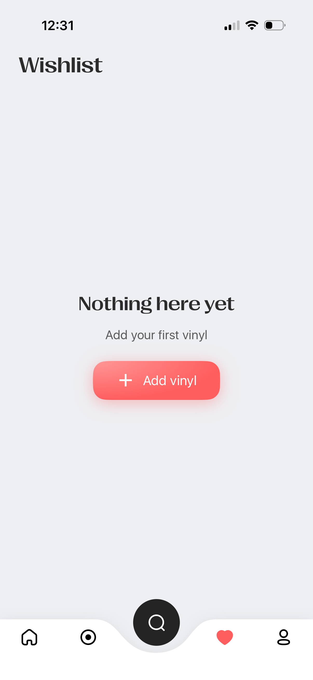 vinyls add wishlist item