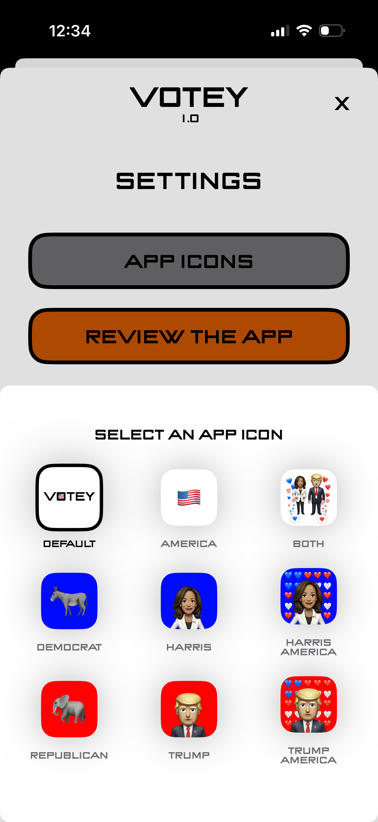 votey app screenshot 2