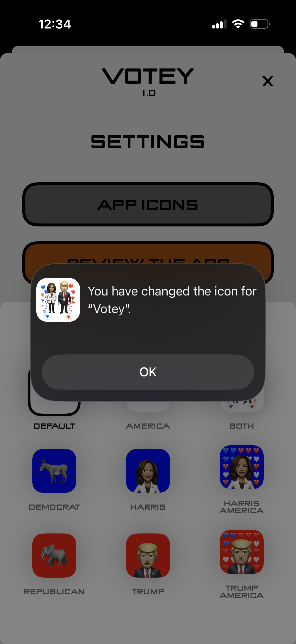 votey app screenshot 1