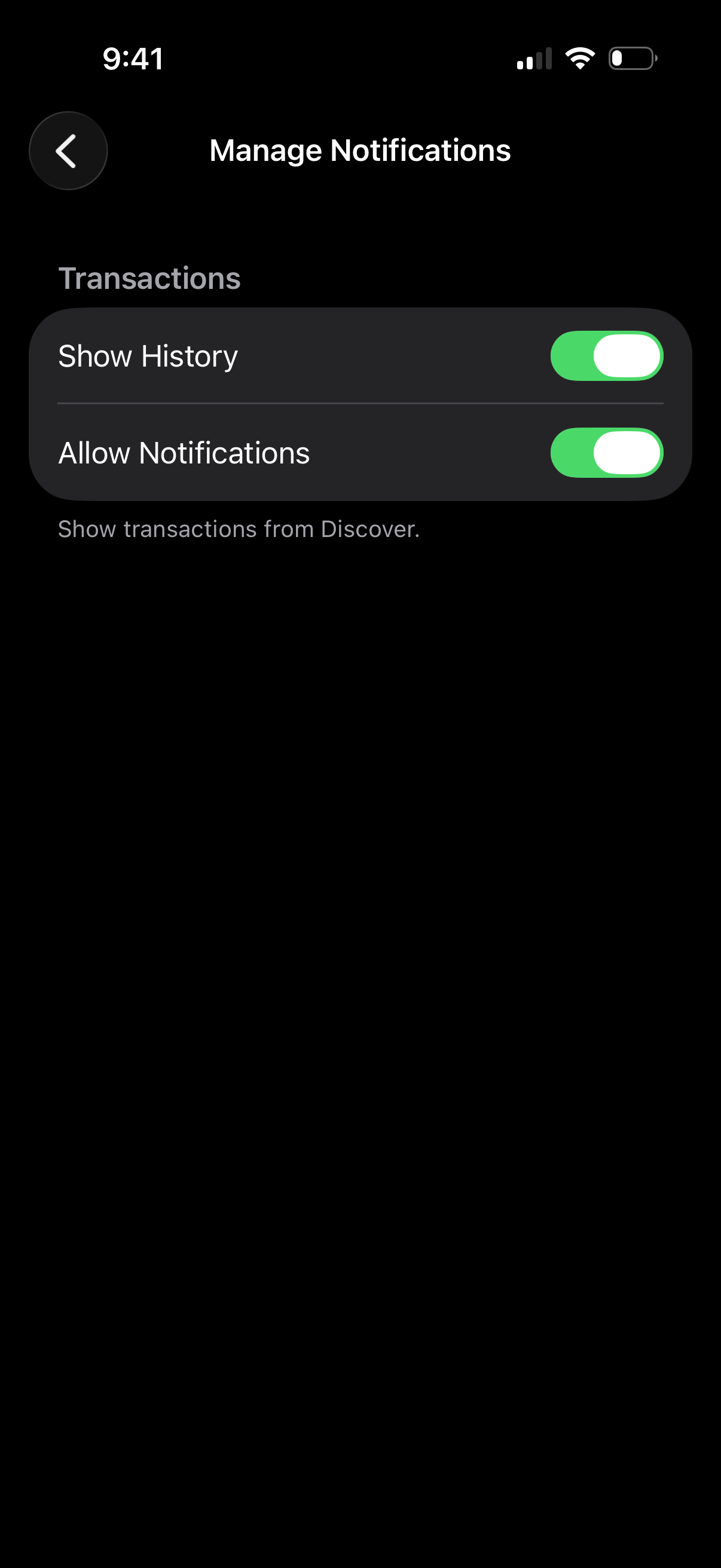 wallet app screenshot 1