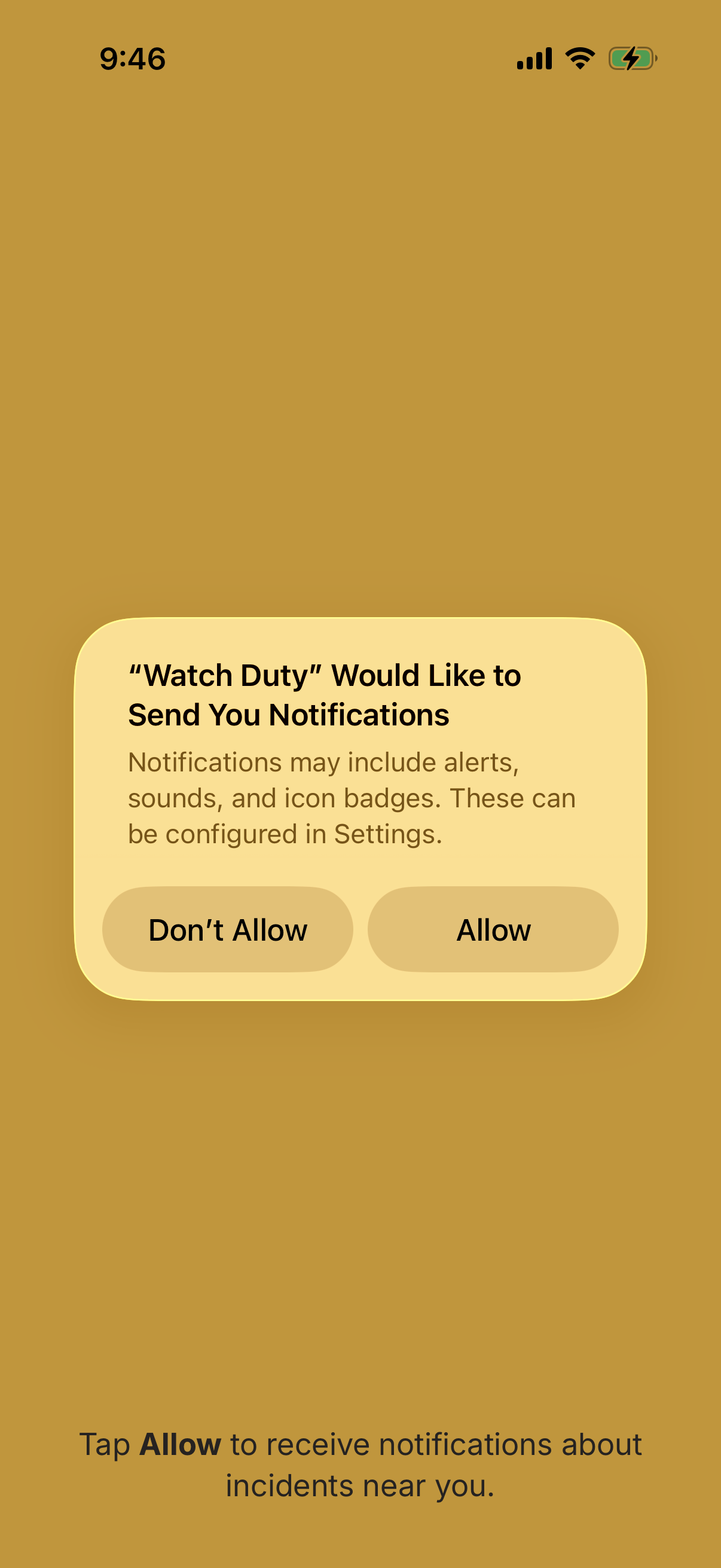 Step 3 of Watch Duty Onboarding